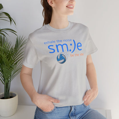 Exhale the Noise sm:)e Be the Vibe Volleyball Tee