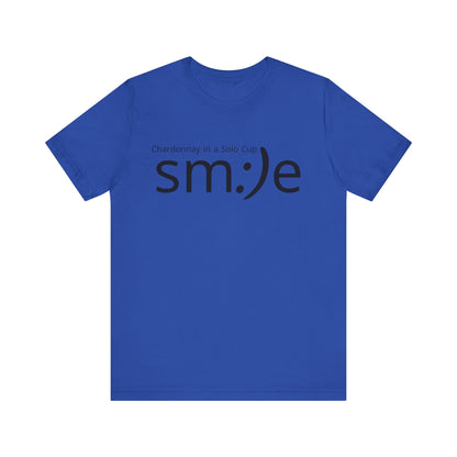 Chardonnay in a Solo Cup | sm:)e Funny Wine Statement Tee