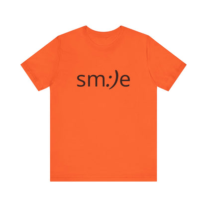 sm:)e Smile Face Logo Tee | Happy Confidence Streetwear | Funny Everyday Unisex Shirt