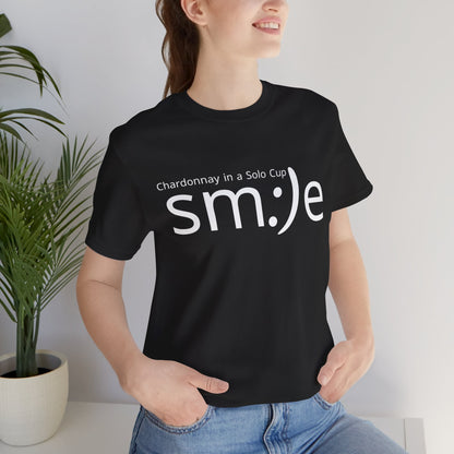 Chardonnay in a Solo Cup T-Shirt | Trendy Statement Tee | sm:)e Confidence Wear