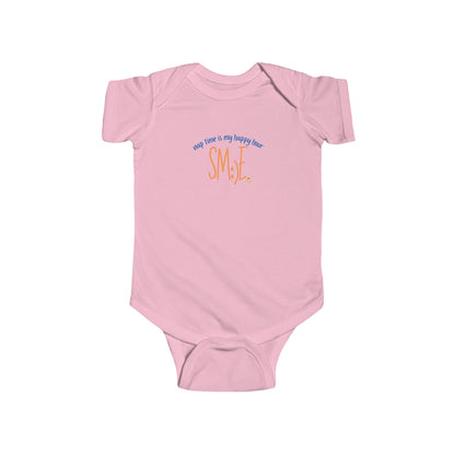 Nap Time Is My Happy Hour sm:)e Infant Bodysuit - Cute Baby Gift, Funny Newborn Outfit, Trendy Toddler Clothing