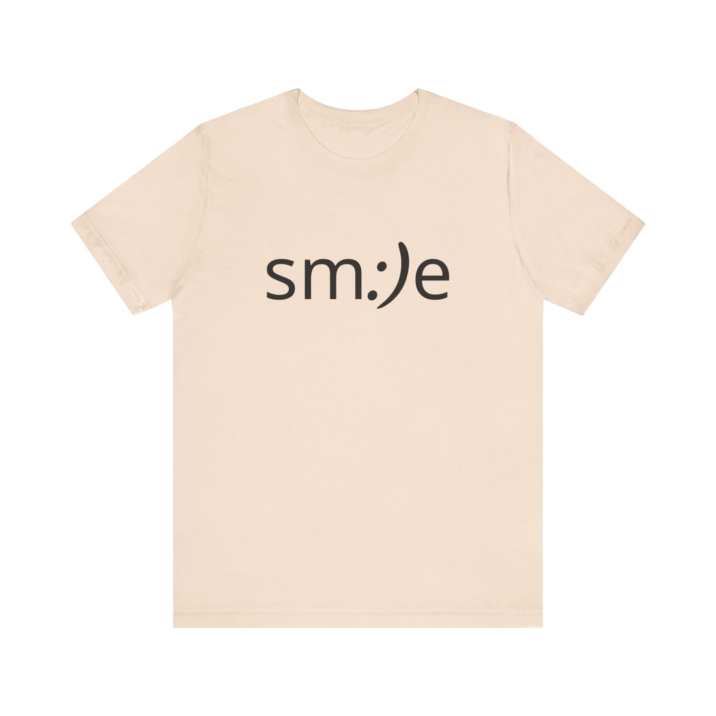 sm:)e Smile Face Logo Tee | Happy Confidence Streetwear | Funny Everyday Unisex Shirt