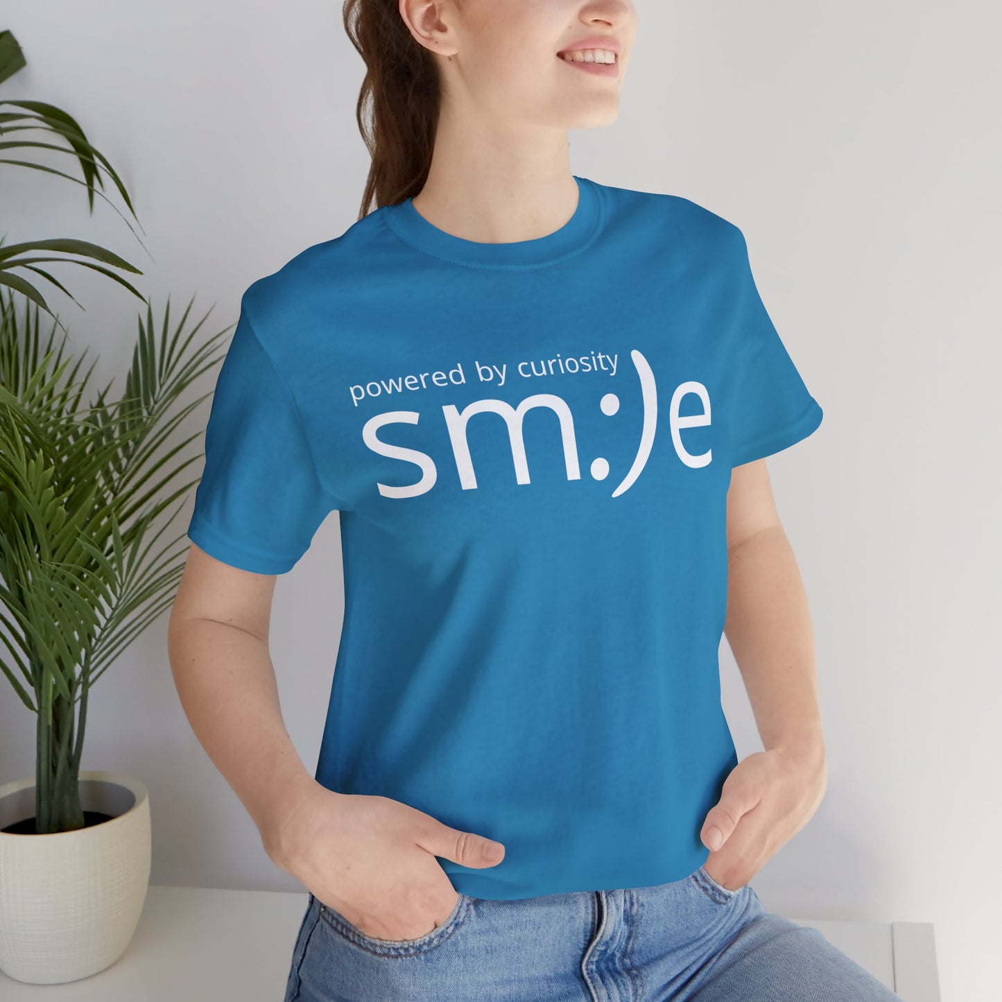 sm:)e Powered by Curiosity Tee | Lifelong Learner Streetwear | Every Age is a Student Shirt