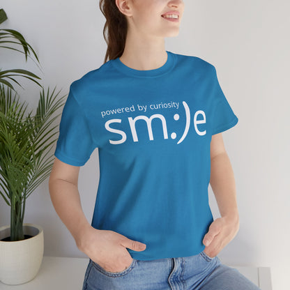 sm:)e Powered by Curiosity Tee | Lifelong Learner Streetwear | Every Age is a Student Shirt