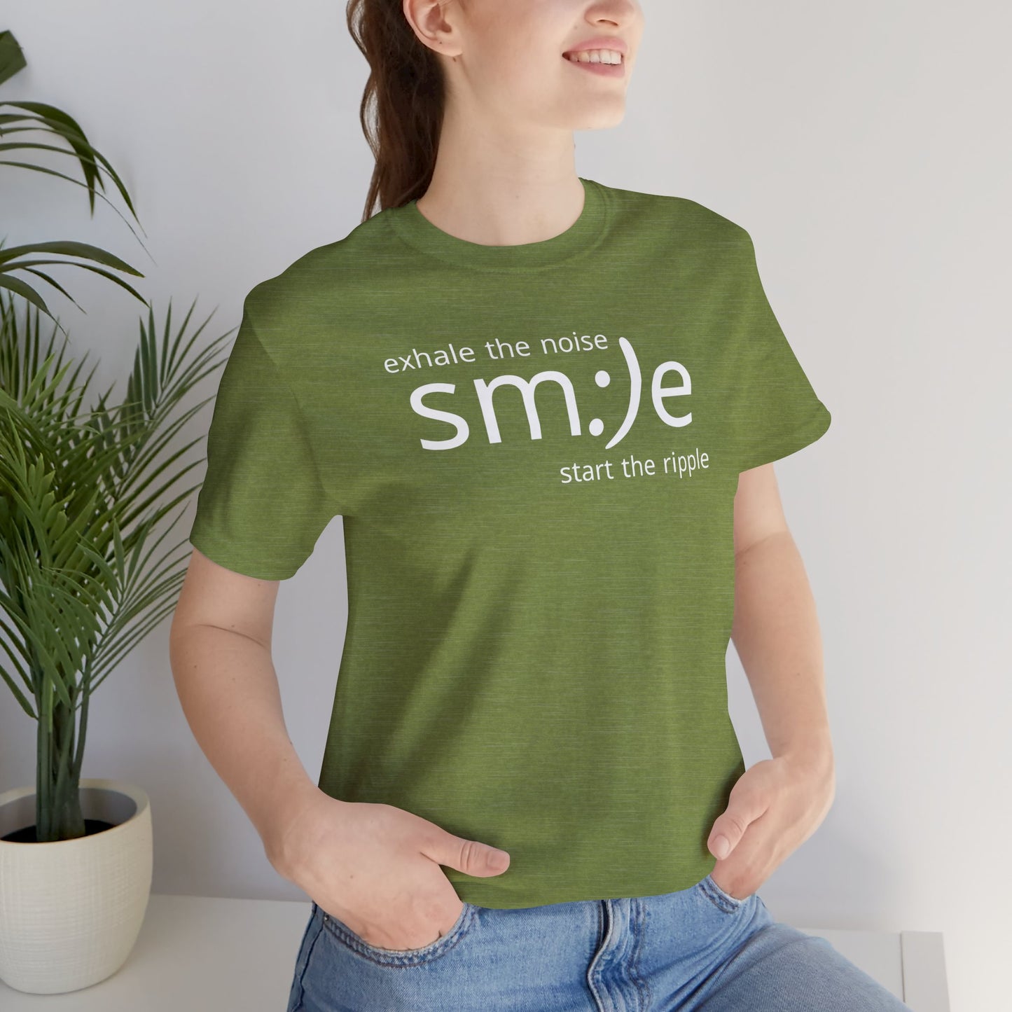 Exhale the Noise sm:)e Be the Ripple | Motivational Streetwear | Lifestyle Statement Tee