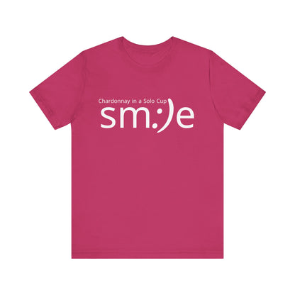 Chardonnay in a Solo Cup T-Shirt | Trendy Statement Tee | sm:)e Confidence Wear