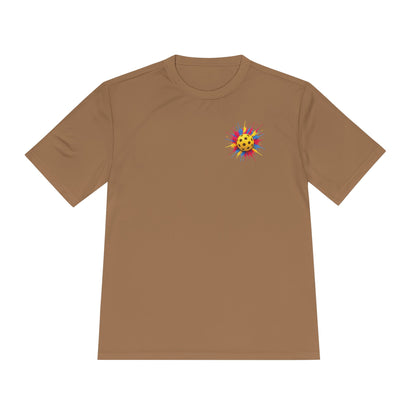 Pickleball Tee — “No 'Sorry's' in Pickleball” Moisture-Wicking Athletic Shirt