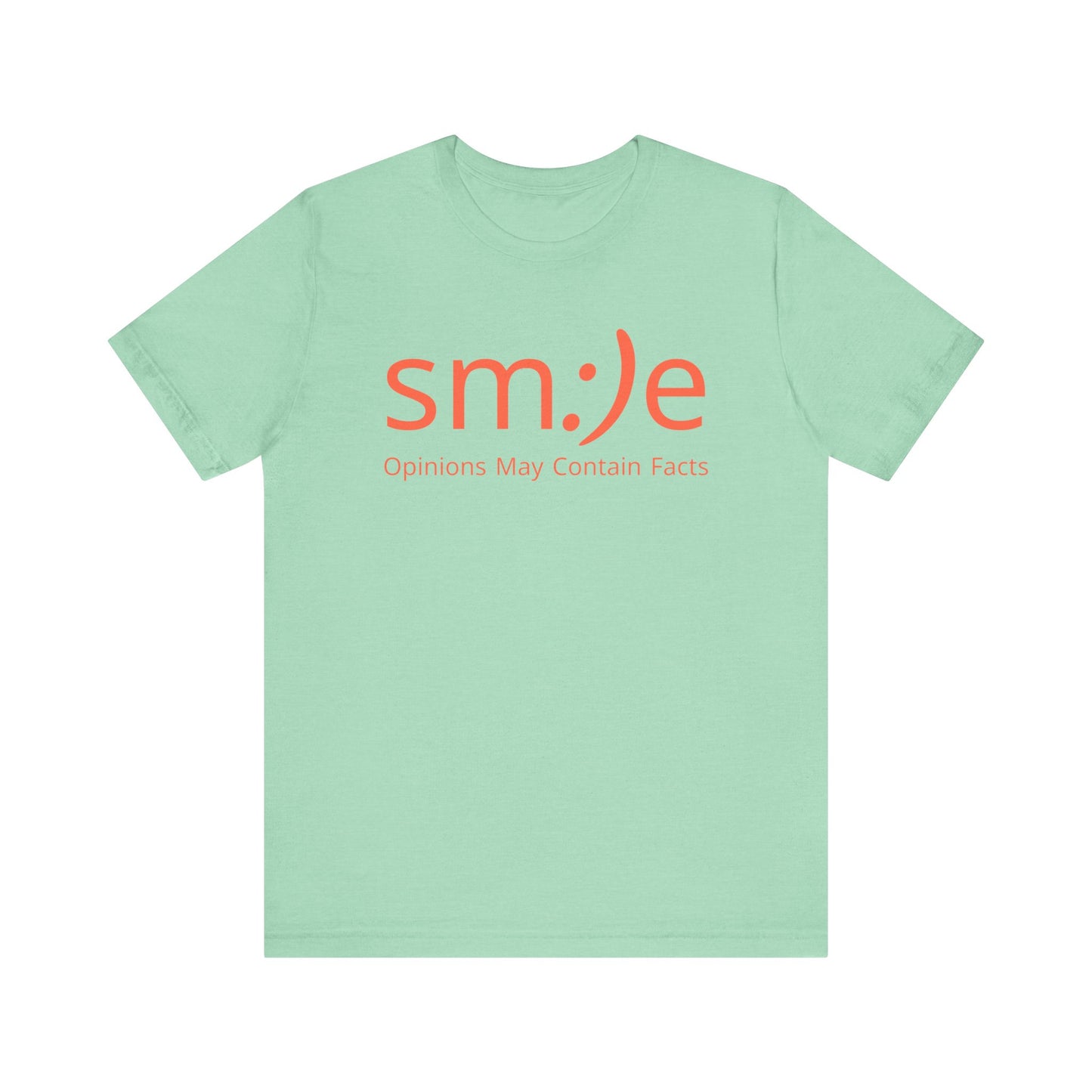sm:)e Opinions May Contain Facts Tee | Sassy Humor Streetwear | Funny Conversation Starter Shirt