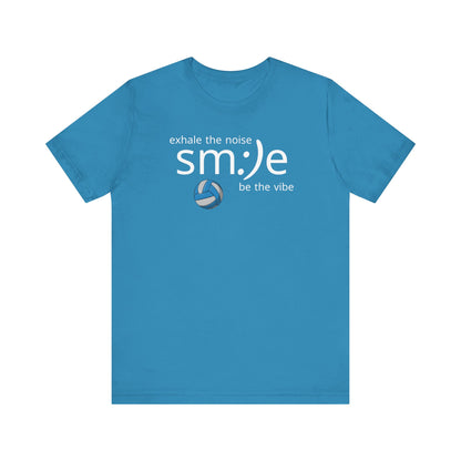 Exhale the Noise sm:)e Be the Vibe | Volleyball Streetwear | Motivational Athletic Tee