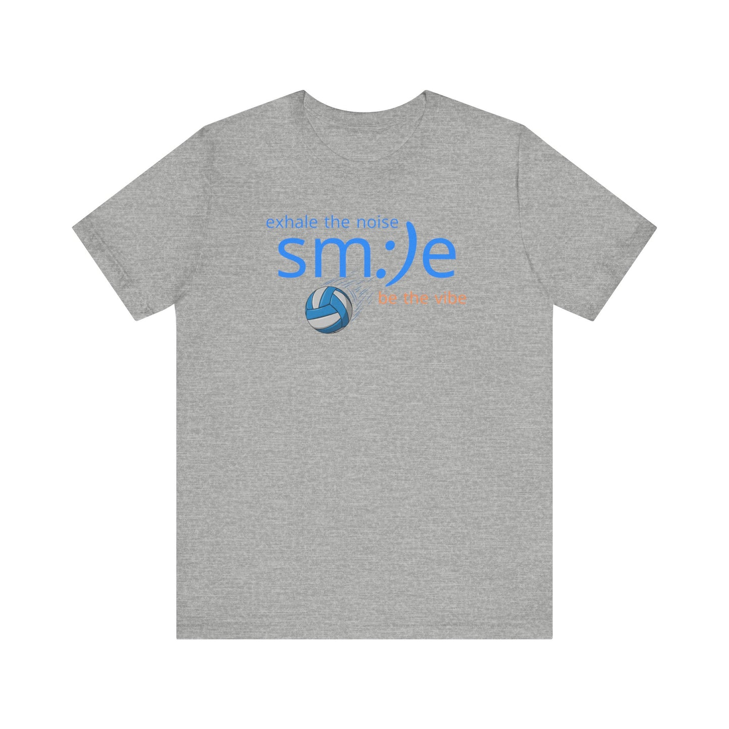 Exhale the Noise sm:)e Be the Vibe Volleyball Tee