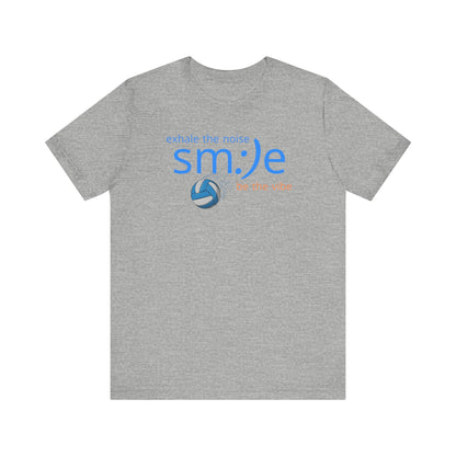 sm:)e Exhale the Noise Be the Vibe Volleyball Tee | Confident Athletic Streetwear | Positive Quote Shirt