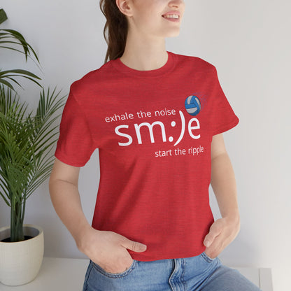 Exhale the Noise sm:)e Volleyball Jersey | Unisex Athletic Streetwear | Court Confidence Tee