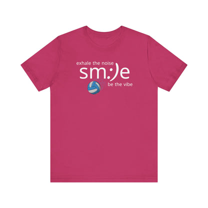 Exhale the Noise sm:)e Be the Vibe | Volleyball Streetwear | Motivational Athletic Tee
