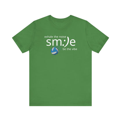 Exhale the Noise sm:)e Be the Vibe | Volleyball Streetwear | Motivational Athletic Tee