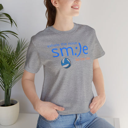 Exhale the Noise sm:)e Be the Vibe Volleyball Tee
