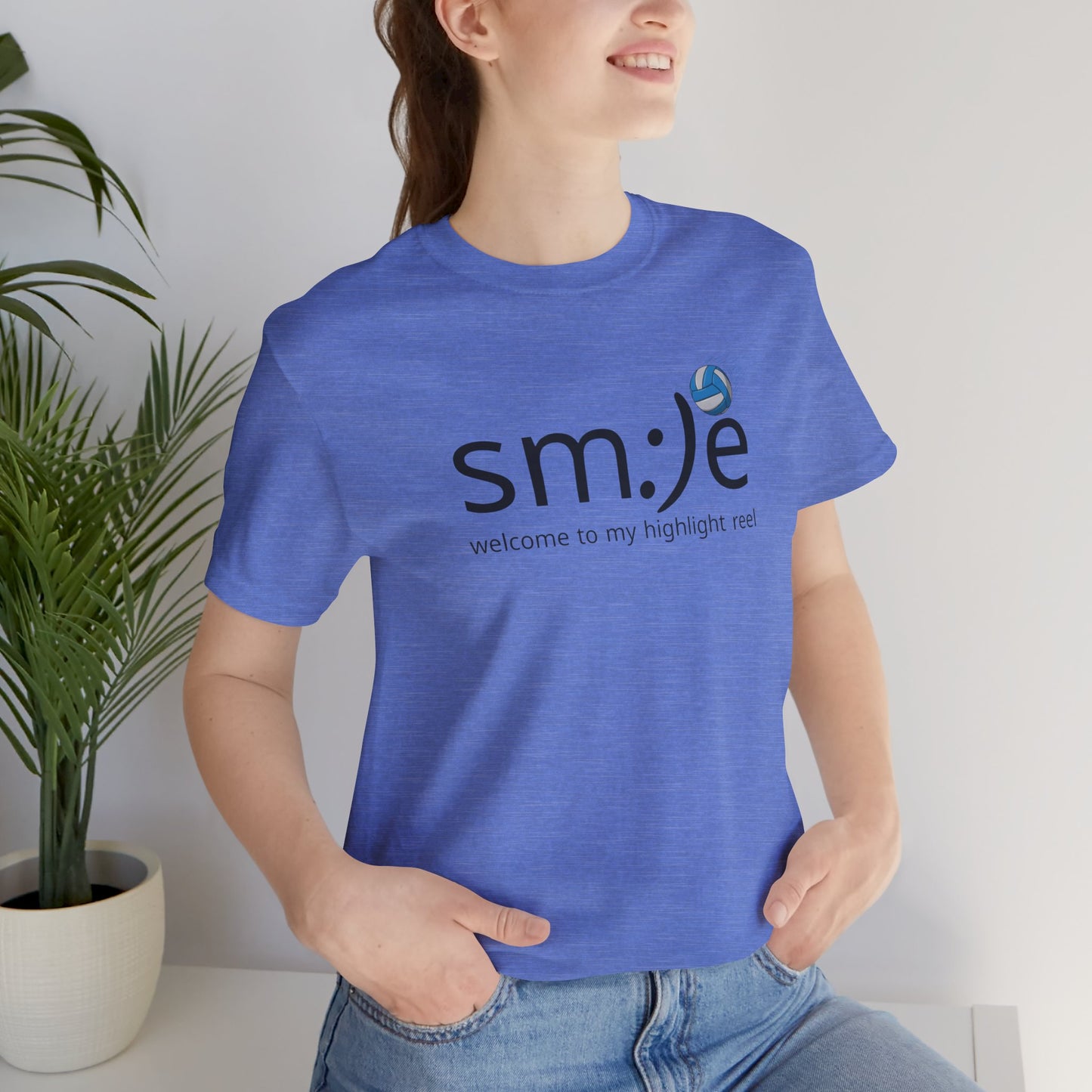 sm:)e Welcome to My Highlight Reel Volleyball T-Shirt | Funny Motivational Unisex Tee