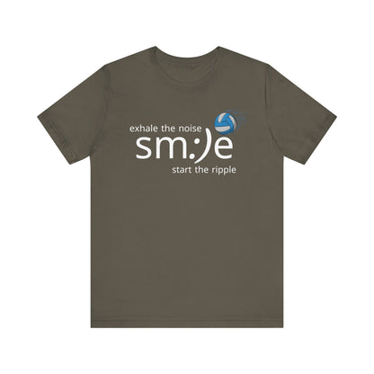 Exhale the Noise sm:)e Start the Ripple | Volleyball Jersey Tee
