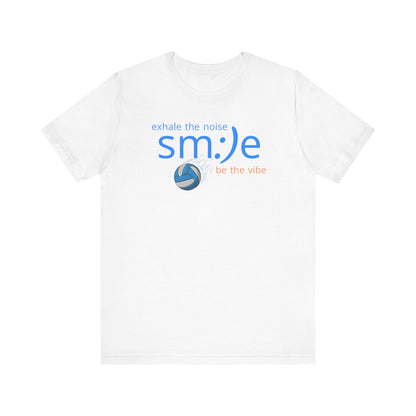 Exhale the Noise sm:)e Be the Vibe Volleyball Tee