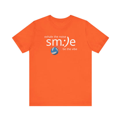 Exhale the Noise sm:)e Be the Vibe | Volleyball Streetwear | Motivational Athletic Tee