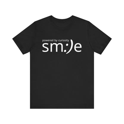 sm:)e Powered by Curiosity Tee | Lifelong Learner Streetwear | Every Age is a Student Shirt