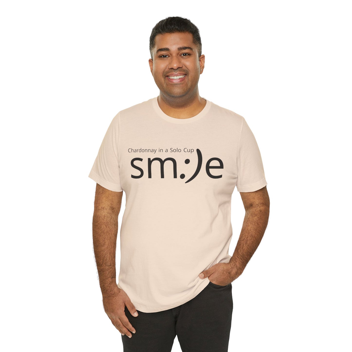 Chardonnay in a Solo Cup | sm:)e Funny Wine Statement Tee