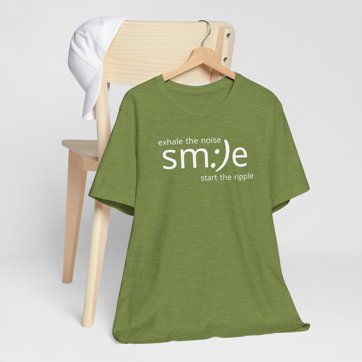 Exhale the Noise sm:)e Start the Ripple | Positive Vibe Streetwear Tee