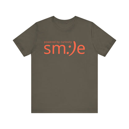 sm:)e Powered by Curiosity Tee | Wonder-Driven Streetwear | Unisex Motivational Graphic Shirt