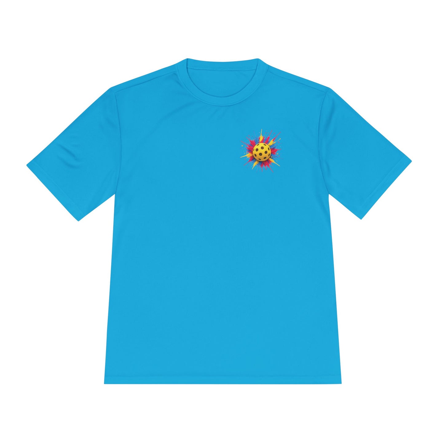 Pickleball Tee — “No 'Sorry's' in Pickleball” Moisture-Wicking Athletic Shirt
