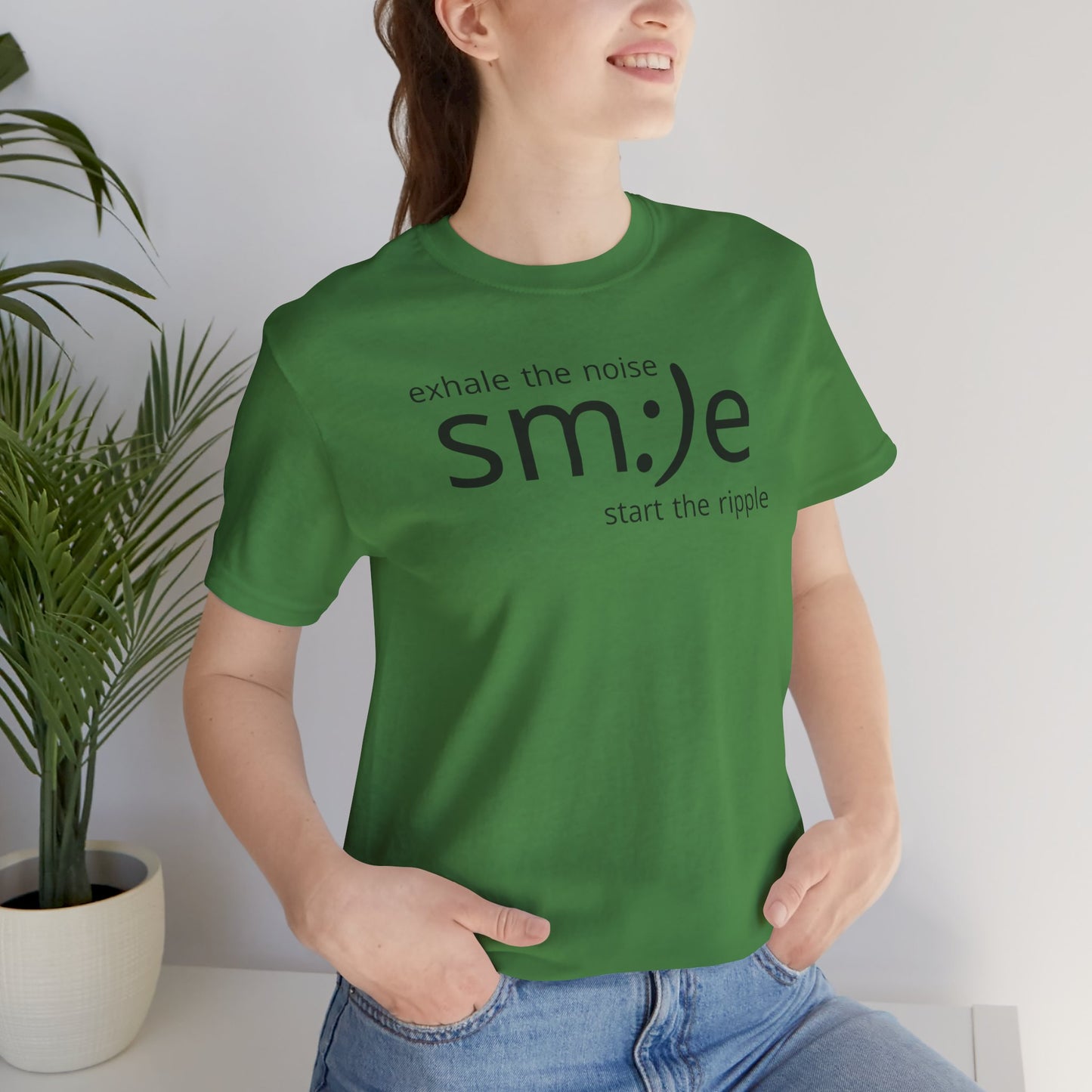 sm:)e Exhale the Noise Start the Ripple Tee | Mindful Action Streetwear | Positive Vibes Graphic Shirt