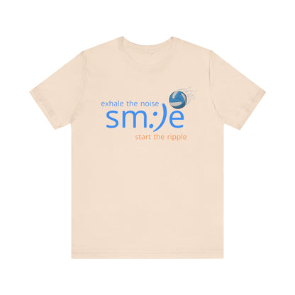 Exhale the Noise sm:)e Start the Ripple Volleyball Tee - Motivational Streetwear, Positive Vibes, Inspirational Gift