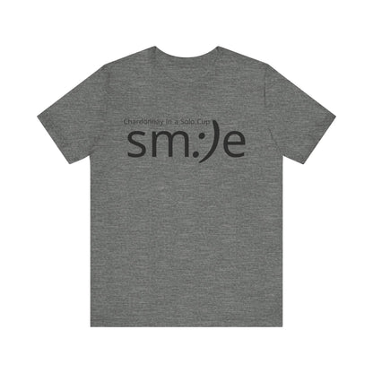 Chardonnay in a Solo Cup | sm:)e Funny Wine Statement Tee