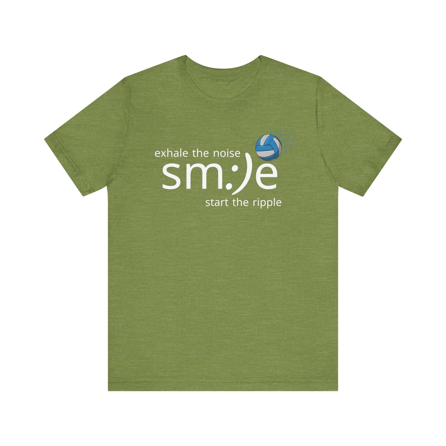 Exhale Noise Sm:)e Start the Ripple Volleyball Tee