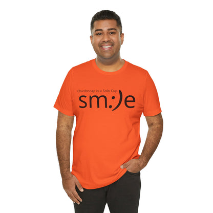 Chardonnay in a Solo Cup | sm:)e Funny Wine Statement Tee