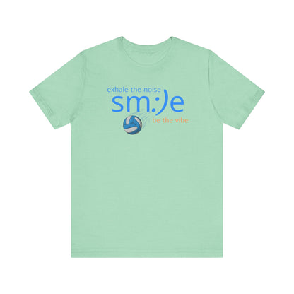 sm:)e Exhale the Noise Be the Vibe Volleyball Tee | Confident Athletic Streetwear | Positive Quote Shirt