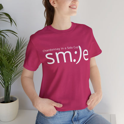 Chardonnay in a Solo Cup T-Shirt | Trendy Statement Tee | sm:)e Confidence Wear