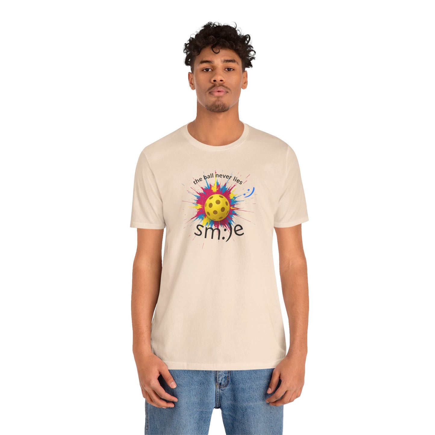 The Ball Never Lies - Pickleball Streetwear Tee | Unisex Statement Shirt | sm:)e