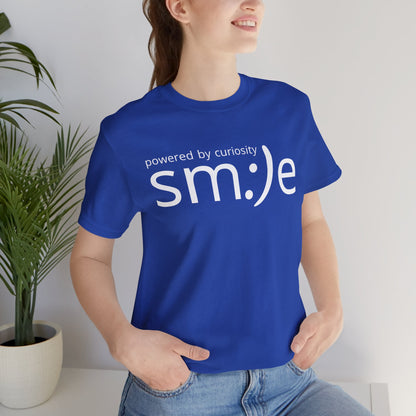 sm:)e Powered by Curiosity Tee | Lifelong Learner Streetwear | Every Age is a Student Shirt