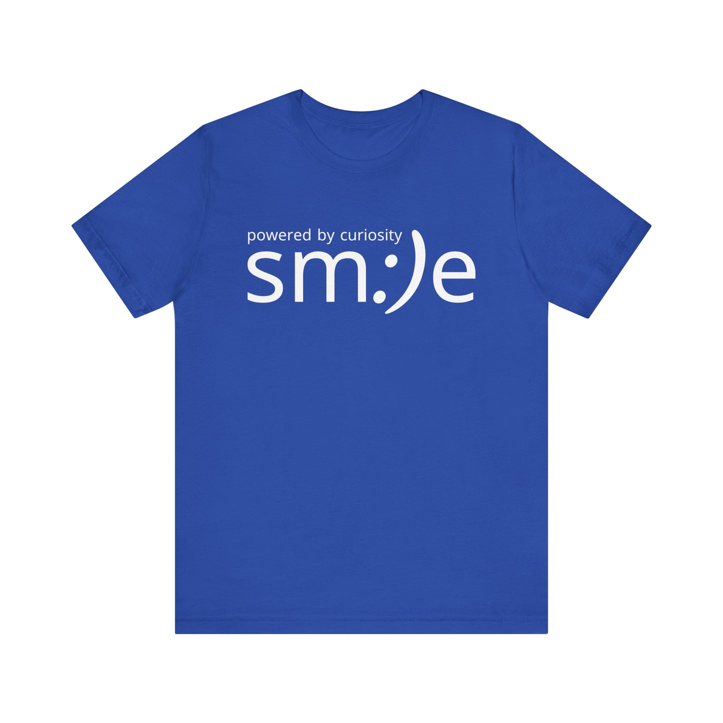 sm:)e Powered by Curiosity Tee | Intellectual Streetwear | Unisex Inspirational Graphic Shirt
