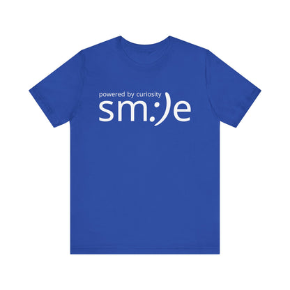 sm:)e Powered by Curiosity Tee | Intellectual Streetwear | Unisex Inspirational Graphic Shirt
