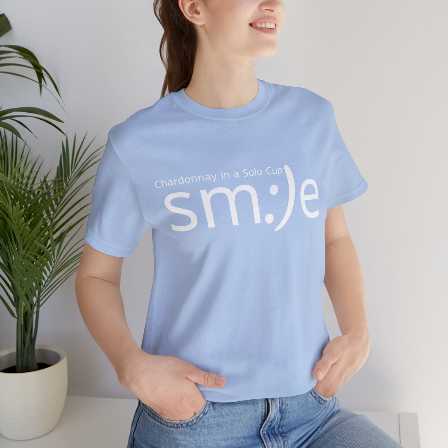 Chardonnay in a Solo Cup T-Shirt | Trendy Statement Tee | sm:)e Confidence Wear