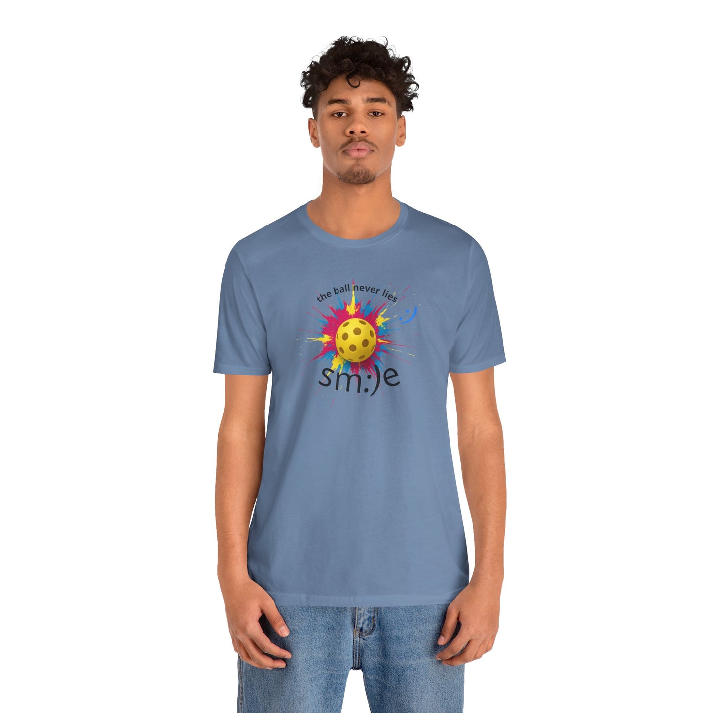 The Ball Never Lies - Pickleball Streetwear Tee | Unisex Statement Shirt | sm:)e