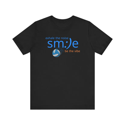 sm:)e Exhale the Noise Be the Vibe Volleyball Tee | Confident Athletic Streetwear | Positive Quote Shirt