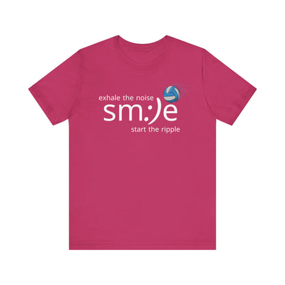 Exhale the Noise sm:)e Start the Ripple | Volleyball Jersey Tee