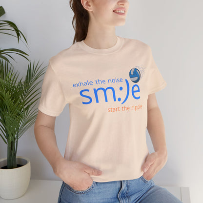 Exhale the Noise sm:)e Start the Ripple Volleyball Tee - Motivational Streetwear, Positive Vibes, Inspirational Gift