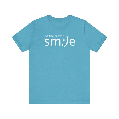 Be the Reason sm:)e T-Shirt | Inspirational Statement Tee | Trendy Unisex Streetwear