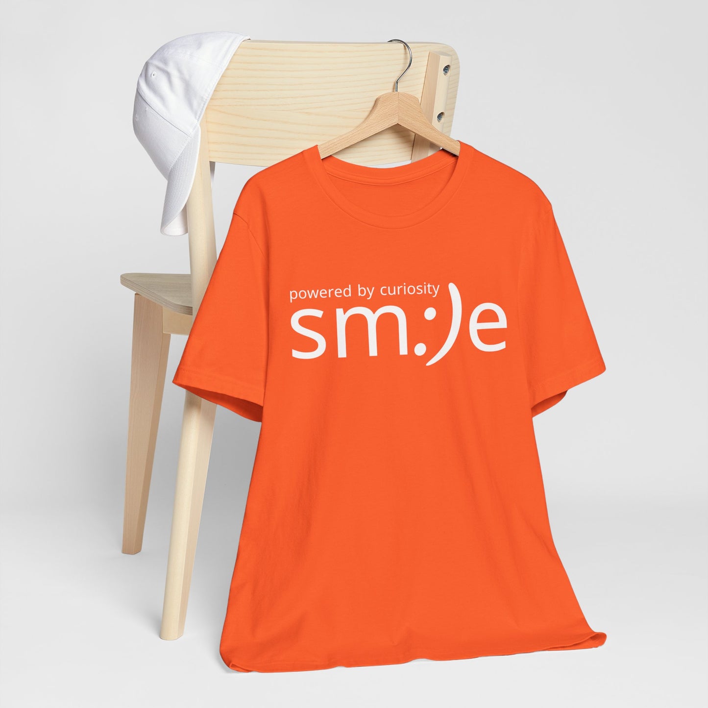 sm:)e Powered by Curiosity Tee | Lifelong Learner Streetwear | Every Age is a Student Shirt