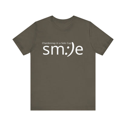 Chardonnay in a Solo Cup T-Shirt | Trendy Statement Tee | sm:)e Confidence Wear