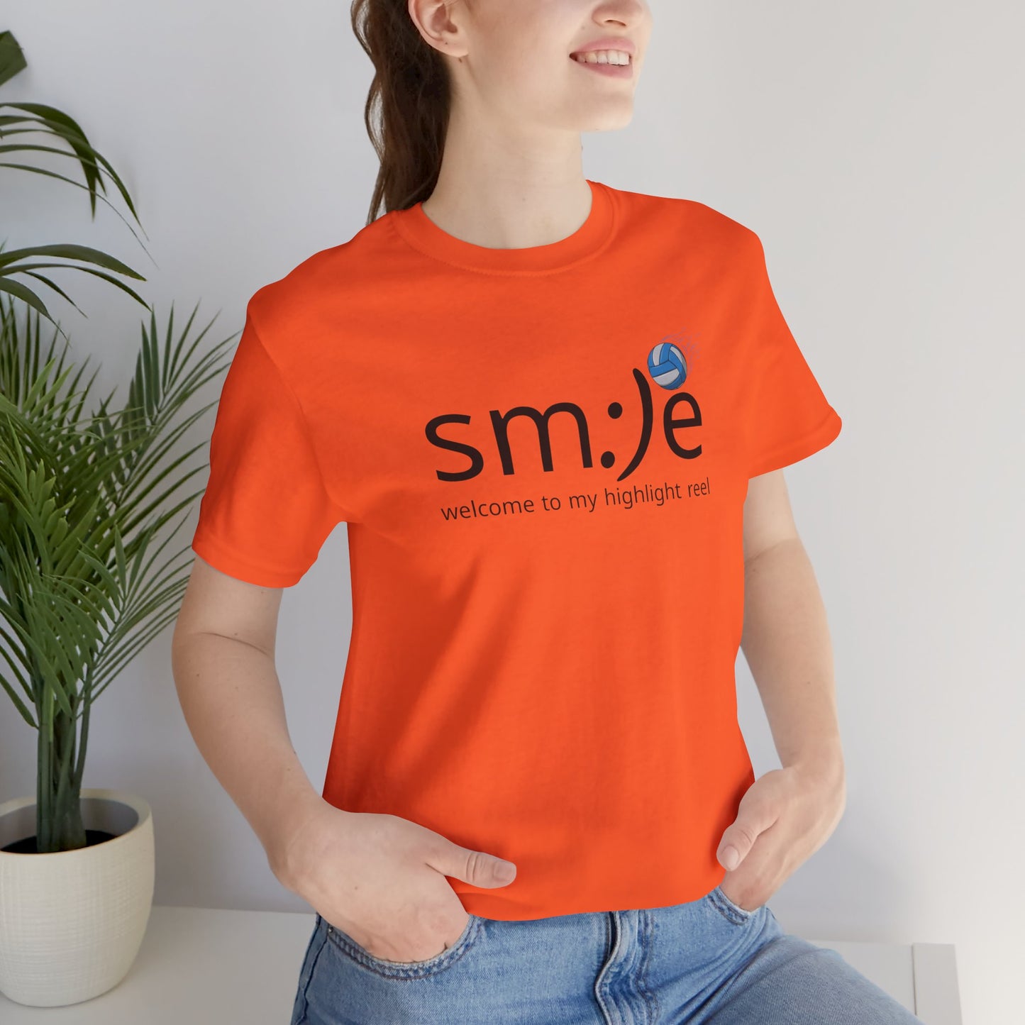 sm:)e Welcome to My Highlight Reel Volleyball T-Shirt | Funny Motivational Unisex Tee