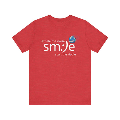 Exhale the Noise sm:)e Start the Ripple | Volleyball Jersey Tee