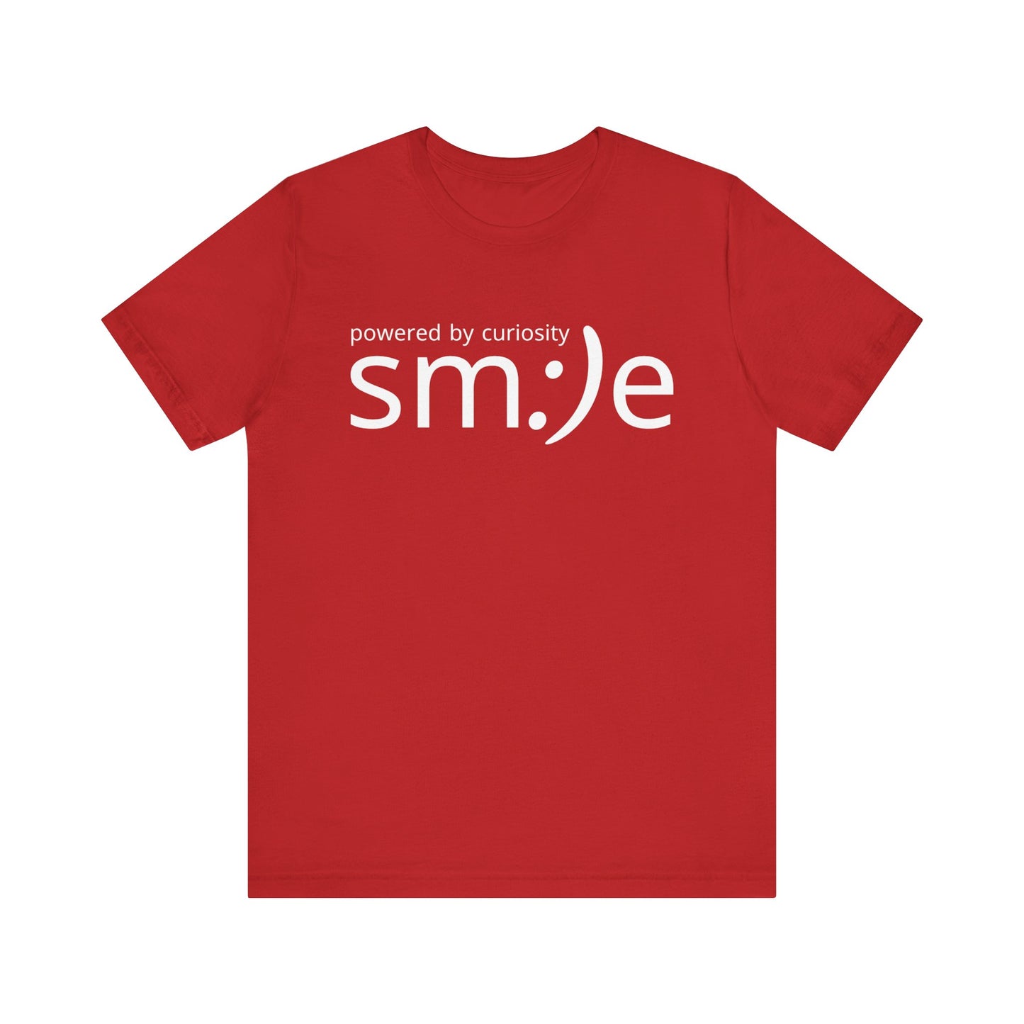 sm:)e Powered by Curiosity Tee | Intellectual Streetwear | Unisex Inspirational Graphic Shirt